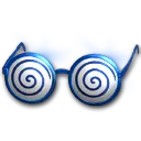 蓝色圈圈眼镜
