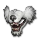 狼口罩（白色）