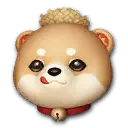 松软小狗人偶面具