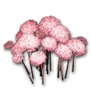 摆设：粉色花丛灯 