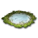 摆设：浅水池底