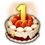 1周年祝贺蛋糕	