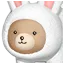 坐骑：白色兔兔熊